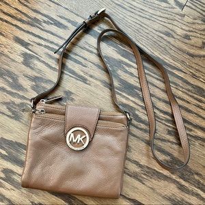 Michael Kors Camel Colored Crossbody Purse